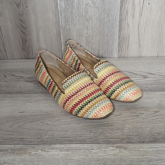 Kelly & Katie Shoes - Kelly & Katie Womens 6M Peyton Multicolored Slip On Loafer Comfort Casual NEW